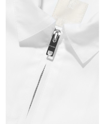 Givenchy Boys Zip Front Shirt in White l'évolution des habitudes 