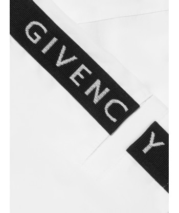 Givenchy Boys Zip Front Shirt in White l'évolution des habitudes 