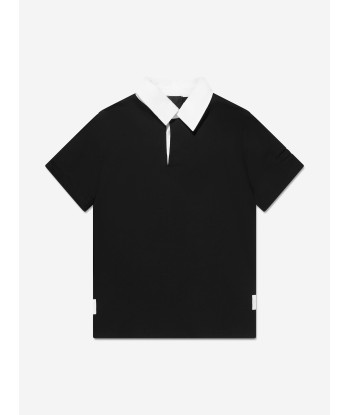 Givenchy Boys Branded Polo Shirt in Black l'achat 