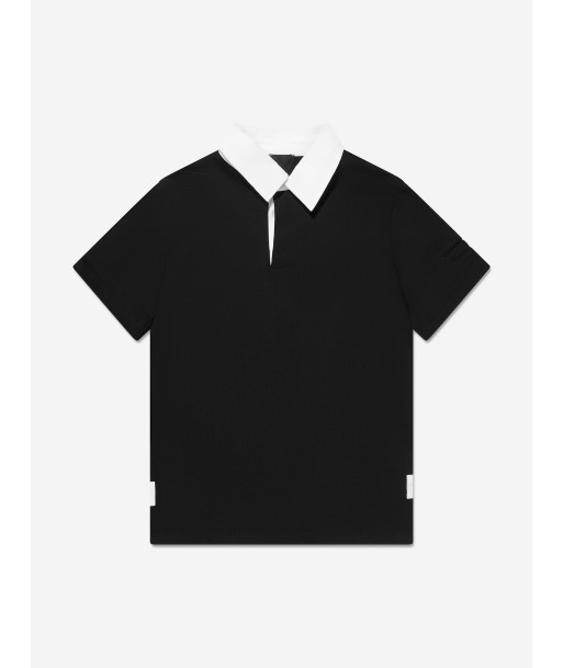 Givenchy Boys Branded Polo Shirt in Black l'achat 