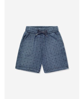 Givenchy Boys 4G Logo Shorts in Blue Les êtres humains sont 