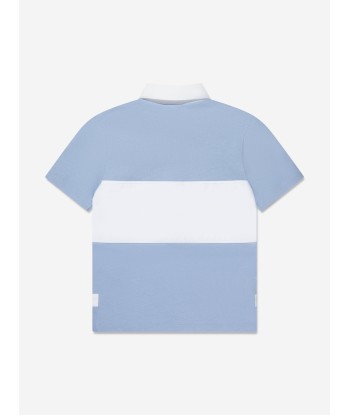 Givenchy Boys Embroidered Logo Polo Shirt in Blue Jusqu'à 80% De Réduction