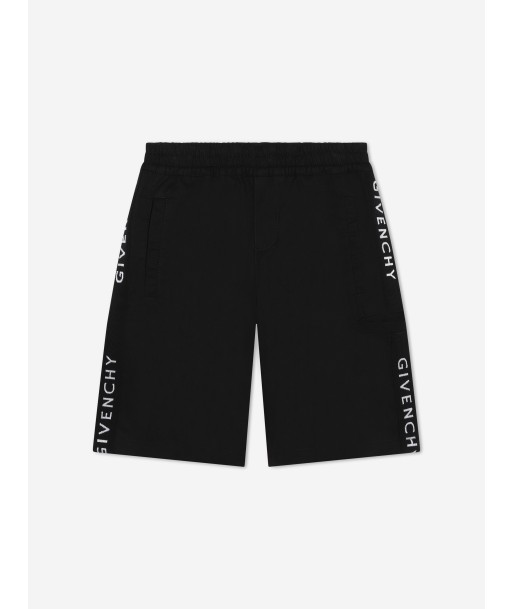 Givenchy Boys Logo Bermuda Shorts in Black acheter en ligne