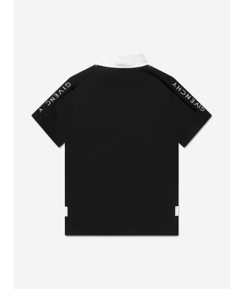 Givenchy Boys Branded Polo Shirt in Black l'achat 