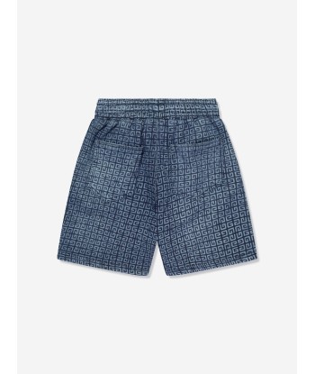 Givenchy Boys 4G Logo Shorts in Blue Les êtres humains sont 