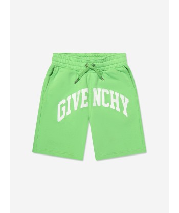 Givenchy Boys Logo Print Shorts in Green prix pour 