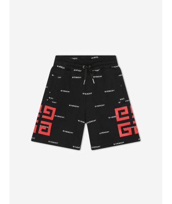 Givenchy Boys Logo Print Bermuda Shorts in Black de l' environnement