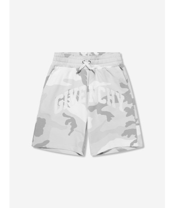 Givenchy Boys Camouflage Print Shorts in Grey votre restaurant rapide dans 