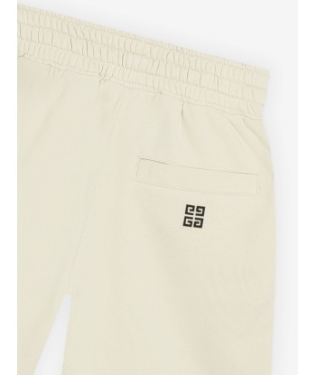 Givenchy Boys Logo Print Shorts in Beige sur le site 