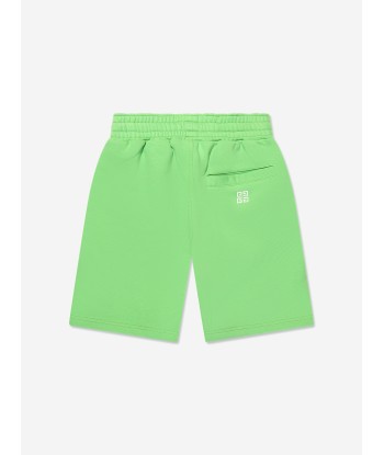 Givenchy Boys Logo Print Shorts in Green prix pour 