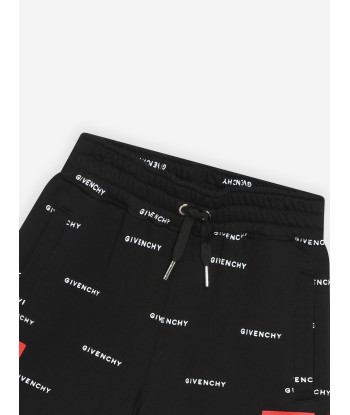 Givenchy Boys Logo Print Bermuda Shorts in Black de l' environnement