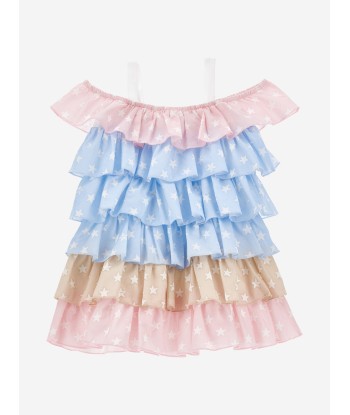 Monnalisa Girls Ruffle Sundress in Multicolour du meilleur 