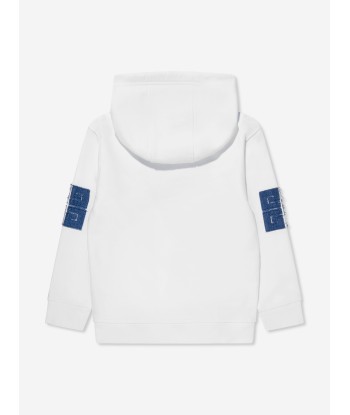 Givenchy Boys Applique Logo Hoodie in White une grave pollution 