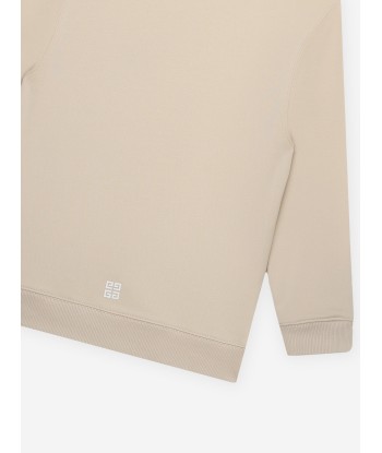 Givenchy Boys Logo Print Sweatshirt in Beige Les êtres humains sont 