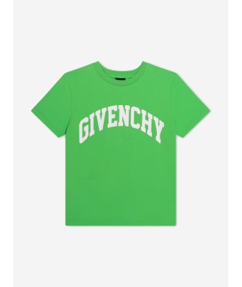 Givenchy Boys Logo Print T-Shirt in Green des créatures d'habitude