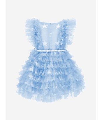 Monnalisa Girls Tulle Star Dress in Blue Comparez plus de prix