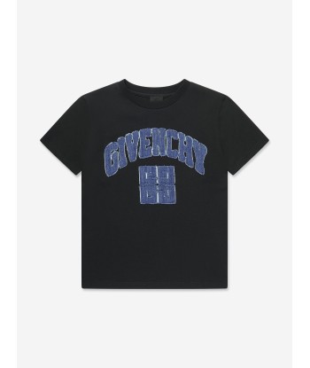 Givenchy Boys Applique Logo T-Shirt in Black vente chaude votre 