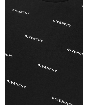 Givenchy Boys Logo Print T-Shirt in Black la chaussure