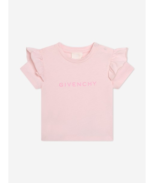 Givenchy Baby Girls Ruffle T-Shirt in Pink Véritable concentré