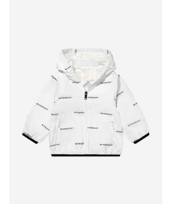 Givenchy Baby Boys Hooded Windbreaker in White à prix réduit toute l'année