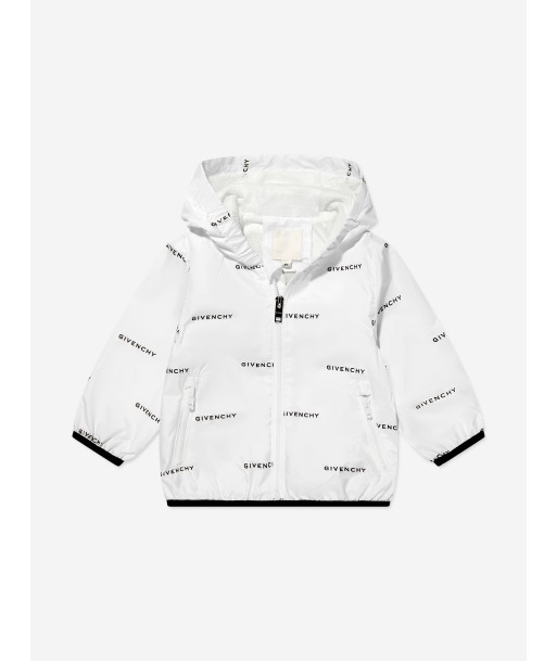 Givenchy Baby Boys Hooded Windbreaker in White à prix réduit toute l'année