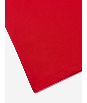 Givenchy Boys Paris Logo Print T-Shirt in Red store