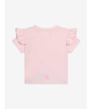 Givenchy Baby Girls Ruffle T-Shirt in Pink Véritable concentré