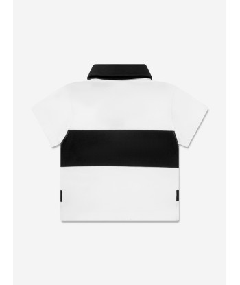 Givenchy Baby Boys Logo Polo Shirt in White acheter en ligne