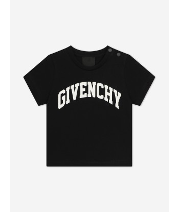 Givenchy Baby Boys Logo Print T-Shirt in Black destockage