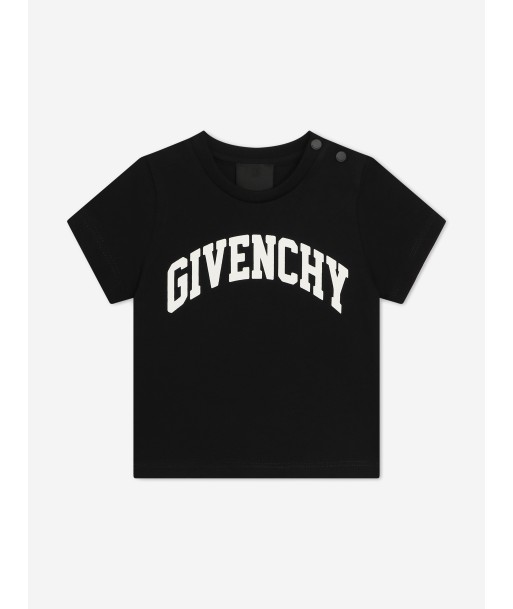 Givenchy Baby Boys Logo Print T-Shirt in Black destockage