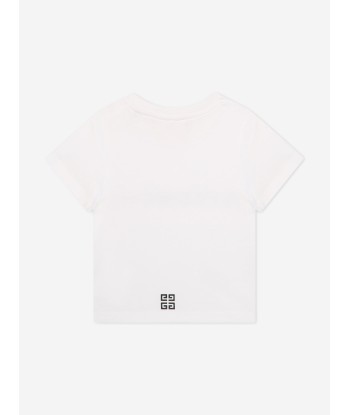 Givenchy Baby Boys Logo Print T-Shirt in White commande en ligne