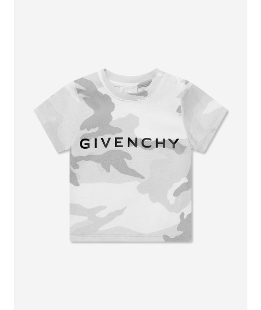 Givenchy Baby Boys Camouflage T-Shirt in Grey la colonne vertébrale