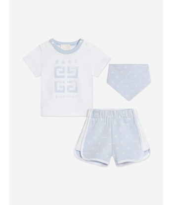 Givenchy Baby Boys 3 Piece Gift Set in Blue basket pas cher