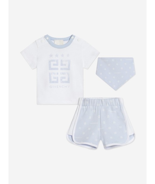 Givenchy Baby Boys 3 Piece Gift Set in Blue basket pas cher