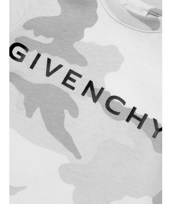 Givenchy Baby Boys Camouflage T-Shirt in Grey la colonne vertébrale