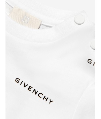 Givenchy Baby Boys Logo Print T-Shirt in White de votre