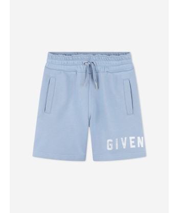 Givenchy Boys Logo Print Shorts in Blue france