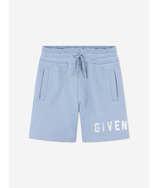 Givenchy Boys Logo Print Shorts in Blue france