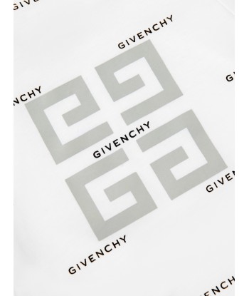 Givenchy Baby Boys Logo Print T-Shirt in White de votre