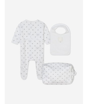 Givenchy Baby 3 Piece Gift Set in White pas cher 