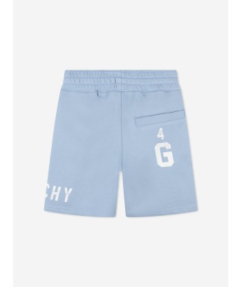 Givenchy Boys Logo Print Shorts in Blue france