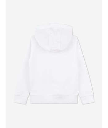 Hugo Boys Logo Print Hoodie in White Comparez plus de prix