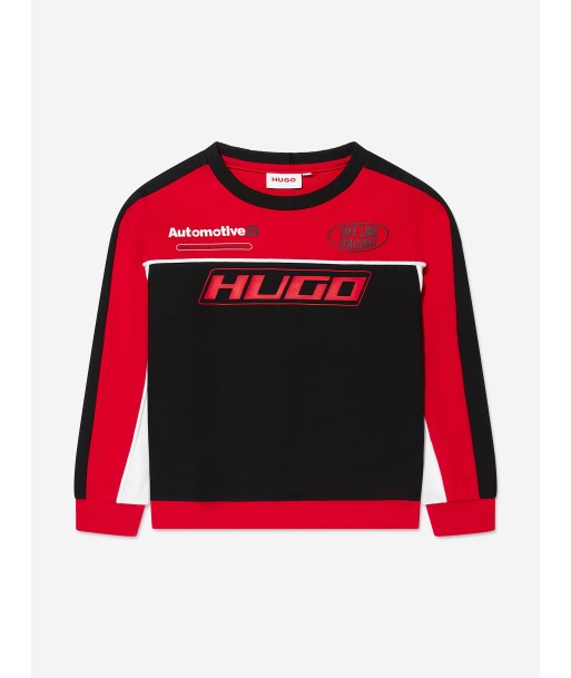 Hugo Boys Racing Sweatshirt in Red de France