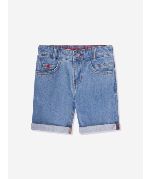 Hugo Boys Regular Fit Denim Bermuda Shorts in Blue Par le système avancé 