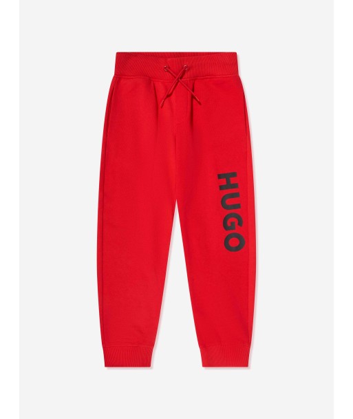 Hugo Boys Logo Print Joggers in Red commande en ligne