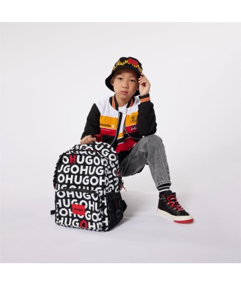 Hugo Kids Logo Print Backpack in Black (39cm) ou a consommer sur place