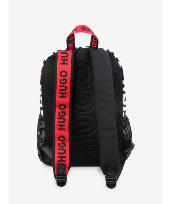 Hugo Kids Logo Print Backpack in Black (39cm) ou a consommer sur place