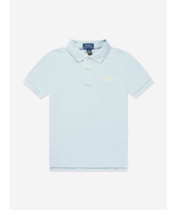 Ralph Lauren Boys Logo Polo Shirt in Blue de la marque