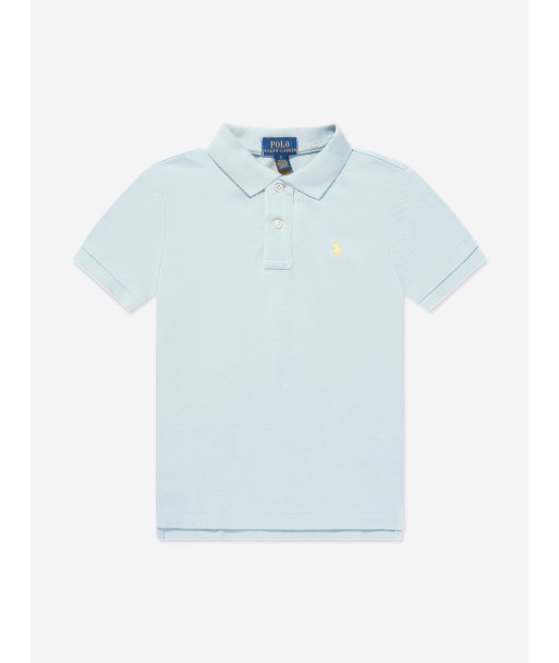 Ralph Lauren Boys Logo Polo Shirt in Blue de la marque