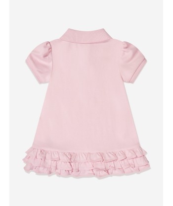 Ralph Lauren Baby Girls Ruffle Polo Dress in Pink à prix réduit toute l'année